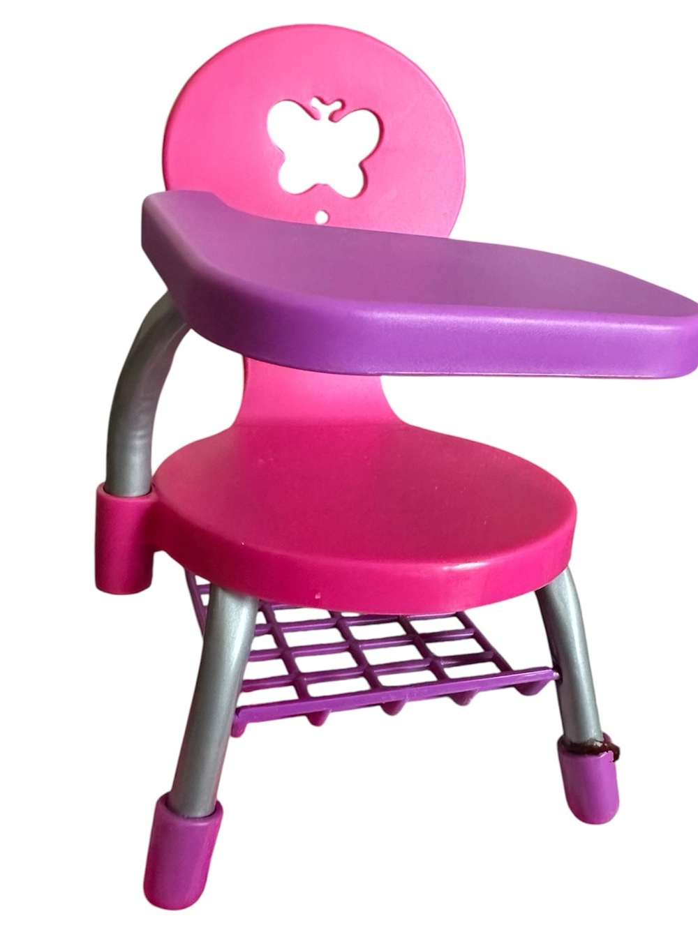 My Life As Student Desk Pink Purple designed for 18-inch dolls